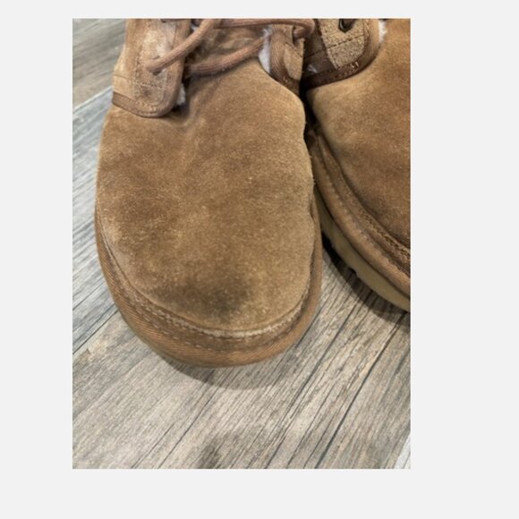 MEN'S UGG NEUMEL SUEDE BOOT CHESTNUT BROWN SIZE 12 3236 - Picture 5 of 16